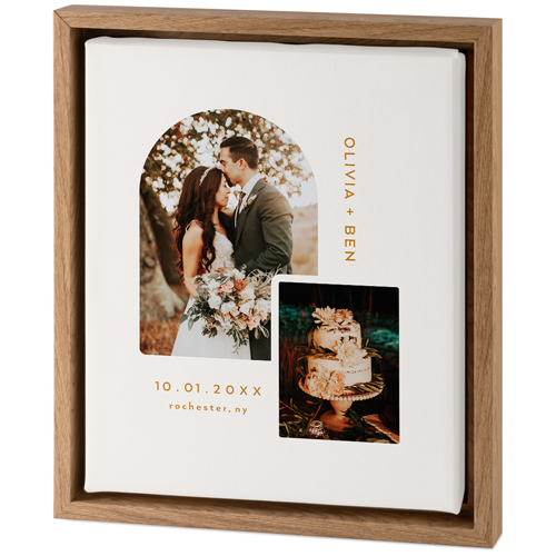 Arch Details Tabletop Framed Canvas Print, 8x10, Natural, Tabletop Framed Canvas Prints, Beige