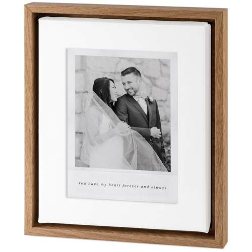 Simple Photo Frame Tabletop Framed Canvas Print, 8x10, Natural, Tabletop Framed Canvas Prints, White