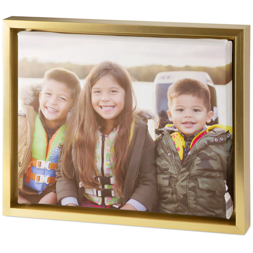 Photo Gallery Tabletop Framed Canvas Print, 8x10, Gold, Tabletop Framed Canvas Prints, Multicolor