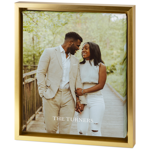 Photo Gallery Portrait Tabletop Framed Canvas Print, 8x10, Gold, Tabletop Framed Canvas Prints, Multicolor, multi