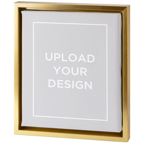 Upload Your Own Design Portrait Tabletop Framed Canvas Print, 8x10, Gold, Tabletop Framed Canvas Prints, Multicolor