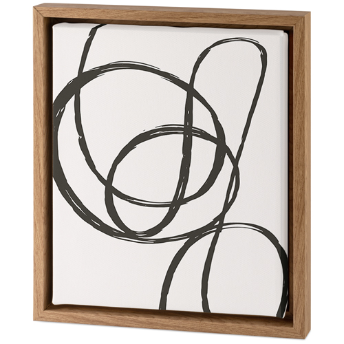Swirl Abstract Tabletop Framed Canvas Print, 8x10, Natural, Tabletop Framed Canvas Prints, Multicolor