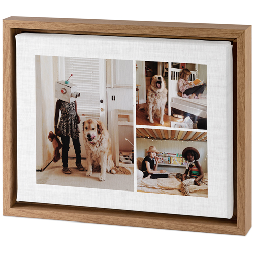 Gallery of Three Tabletop Framed Canvas Print, 8x10, Natural, Tabletop Framed Canvas Prints, Multicolor