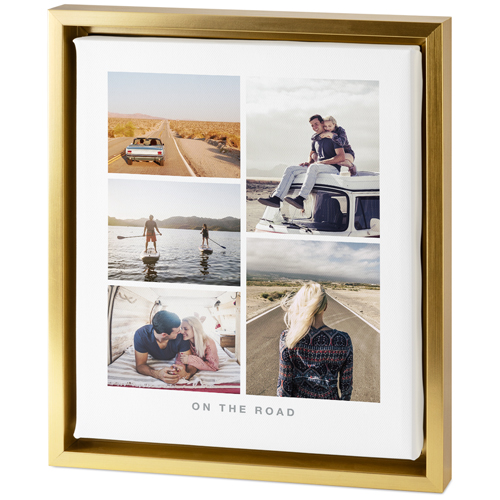 Gallery of Five Tabletop Framed Canvas Print, 8x10, Gold, Tabletop Framed Canvas Prints, Multicolor, multi
