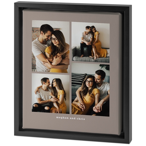 Gallery of Four Portrait Tabletop Framed Canvas Print, 8x10, Black, Tabletop Framed Canvas Prints, Multicolor