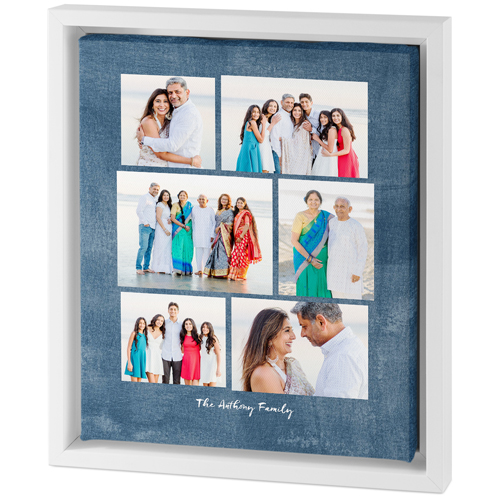 Gallery of Six Portrait Tabletop Framed Canvas Print, 8x10, White, Tabletop Framed Canvas Prints, Multicolor