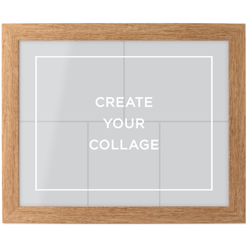 Create a Collage Tabletop Framed Prints, Natural, None, 8x10, Multicolor, multi