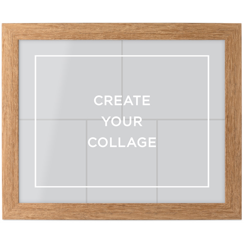 Create a Collage Tabletop Framed Prints, Natural, None, 8x10, Multicolor