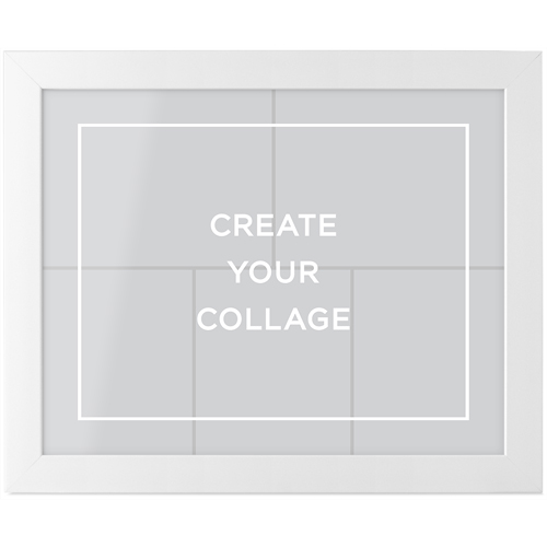 Create a Collage Tabletop Framed Prints, White, None, 8x10, Multicolor