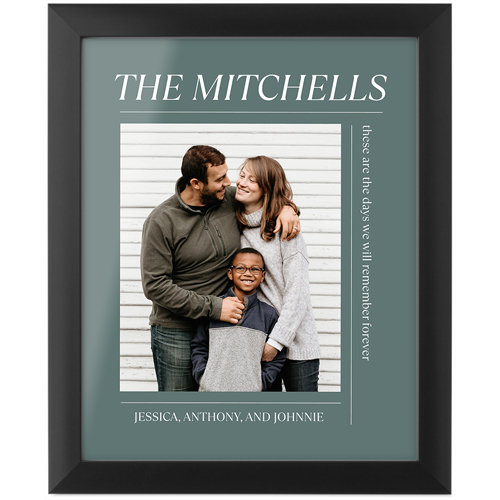 Editorial Snapshot Tabletop Framed Prints, Black, None, 8x10, Blue, cedar