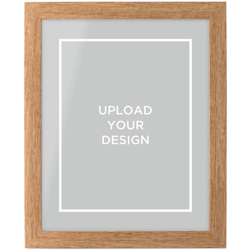 Upload Your Own Design Portrait Tabletop Framed Prints, Natural, None, 8x10, Multicolor