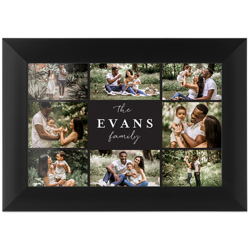 Gallery of Eight Tabletop Framed Prints, Black, None, 4x6, Multicolor, multi