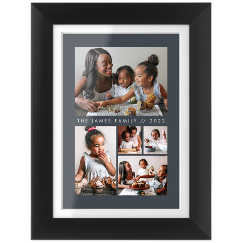 Hero Gallery Of Five Portrait Tabletop Framed Prints, Black, White, 4x6, Multicolor