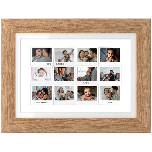 First Year Frames Tabletop Framed Prints, Natural, White, 4x6, White, white