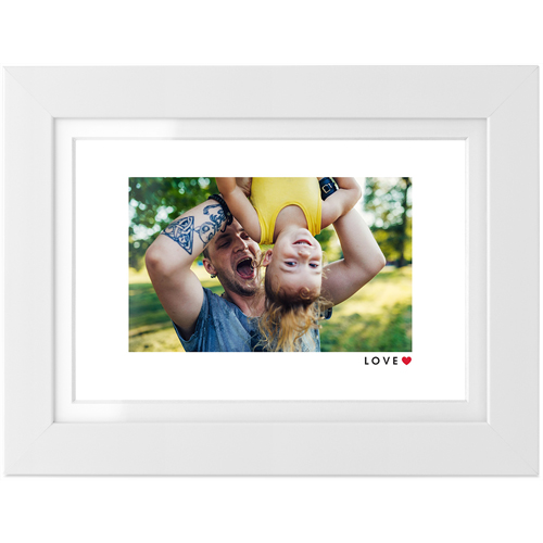 Modern Love Tabletop Framed Prints, White, White, 4x6, White, white