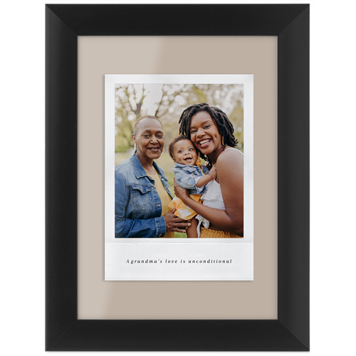 Simple Photo Frame Tabletop Framed Prints, Black, None, 5x7, Beige, rye