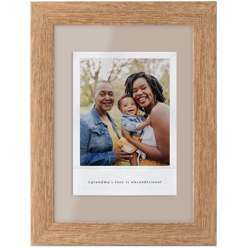 Simple Photo Frame? Tabletop Framed Prints, Natural, None, 5x7, Beige