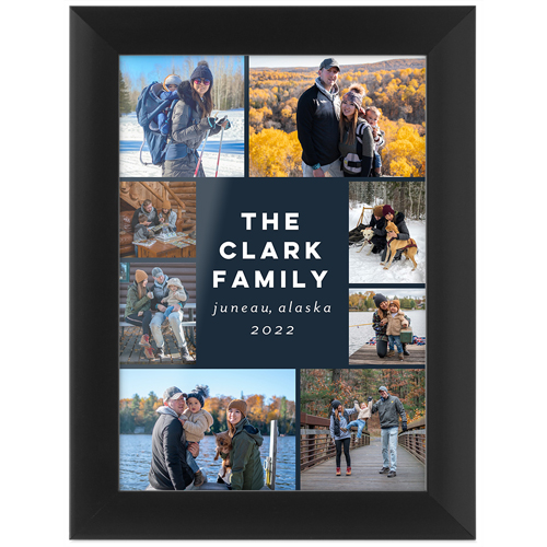 Gallery of Eight Portrait Tabletop Framed Prints, Black, None, 5x7, Multicolor, multi