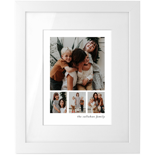 Hero Gallery of Four Tabletop Framed Prints, White, White, 5x7, Multicolor, multi