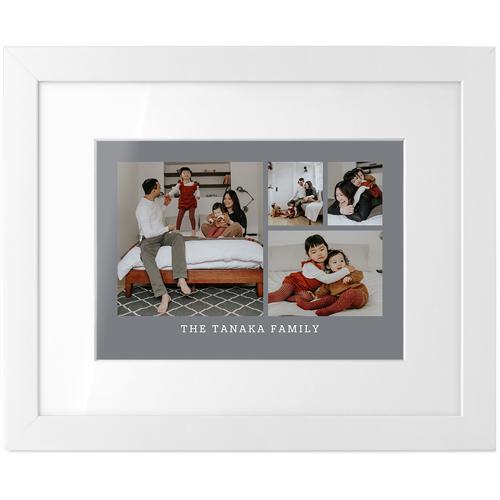 Framed Gallery Of Four Tabletop Framed Prints, White, White, 5x7, Multicolor, multi