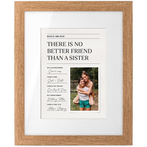 Journal Entry Tabletop Framed Prints, Natural, White, 5x7, White, white