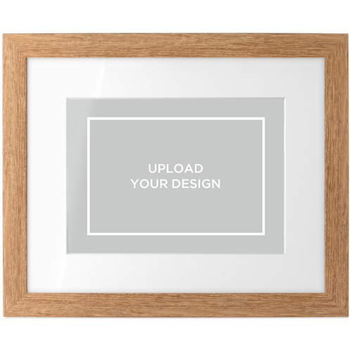 Upload Your Own Design Tabletop Framed Prints, Natural, White, 5x7, Multicolor