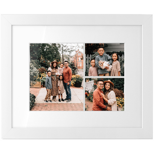 Gallery of Three Tabletop Framed Prints, White, White, 5x7, Multicolor