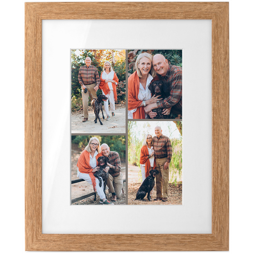 Gallery of Four Portrait Tabletop Framed Prints, Natural, White, 5x7, Multicolor