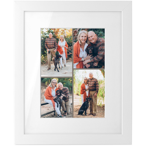 Gallery of Four Portrait Tabletop Framed Prints, White, White, 5x7, Multicolor, multi