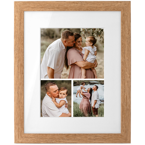 Gallery of Three Portrait Tabletop Framed Prints, Natural, White, 5x7, Multicolor, multi