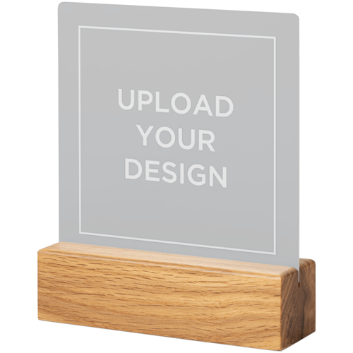 Upload Your Own Design Tabletop Metal Prints, 5x5, Natural, Multicolor