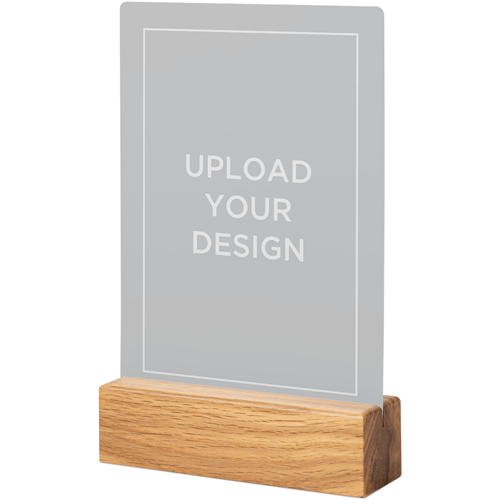 Upload Your Own Design Portrait Tabletop Metal Prints, 5x7, Natural, Multicolor