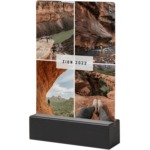 Moment In Time Tabletop Metal Prints, 5x7, Black, White, white