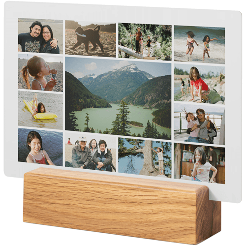 Gallery of Thirteen Tabletop Metal Prints, 5x7, Natural, Multicolor