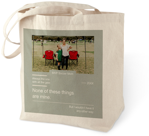 Memory Card Cotton Tote Bag, Blue, cedar