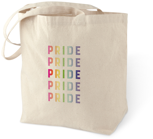 Pride Repeat Cotton Tote Bag, Multicolor