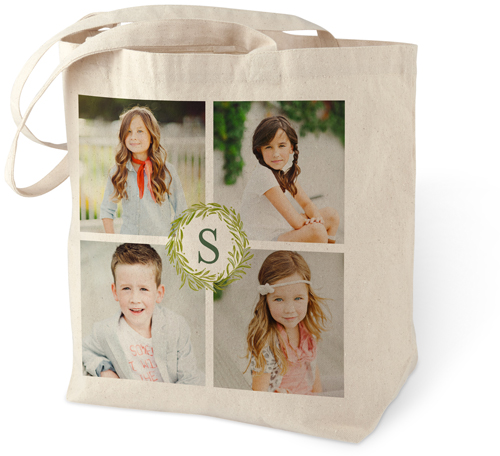 Personalized Photo Collage Canvas Tote Bags