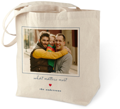 what matters most cotton tote bag