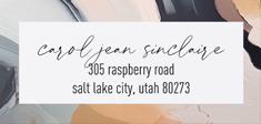 Abstract Frame Address Label