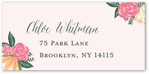 Delicate Floral Address Label by Elk Design | Tiny Prints