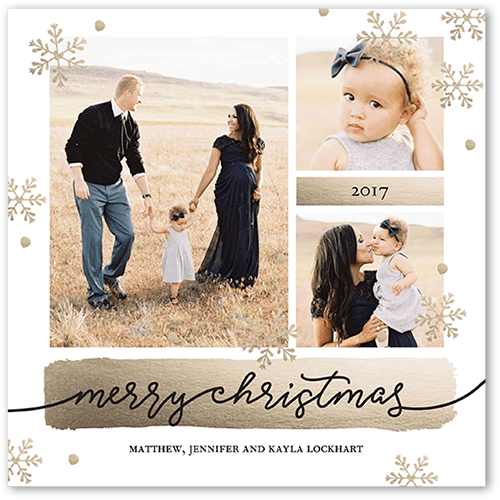 Shiny Greetings 5x5 Flat Unique Holiday Cards Tiny Prints