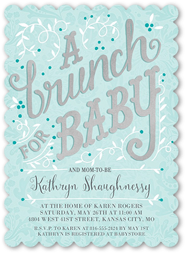 brunch for baby boy 5x7 unique baby shower invitations