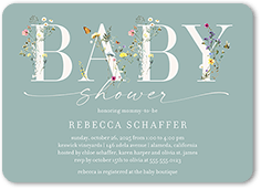 Invitation baby shower Just chic