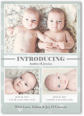 twin birth announcements