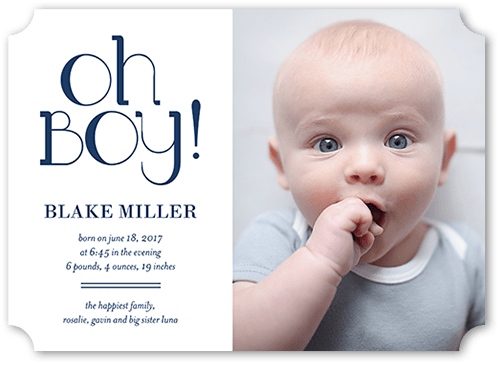 simple birth announcement