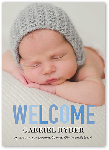 welcome baby announcement
