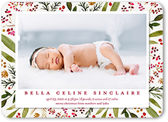 Holiday deals birth announcement