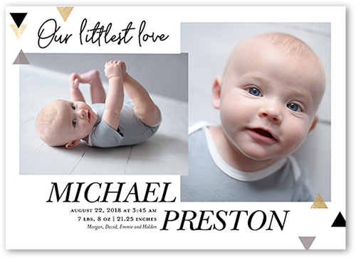 tiny prints birth announcements