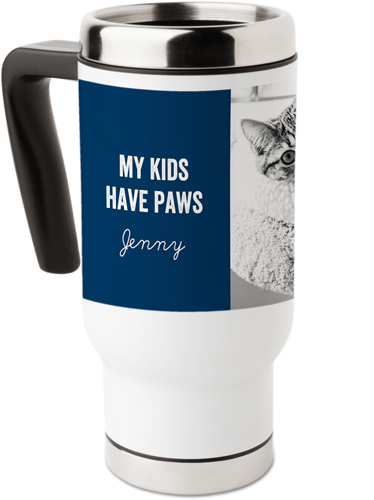 Pet Gallery of One Travel Mug with Handle, 17oz, Multicolor, multi