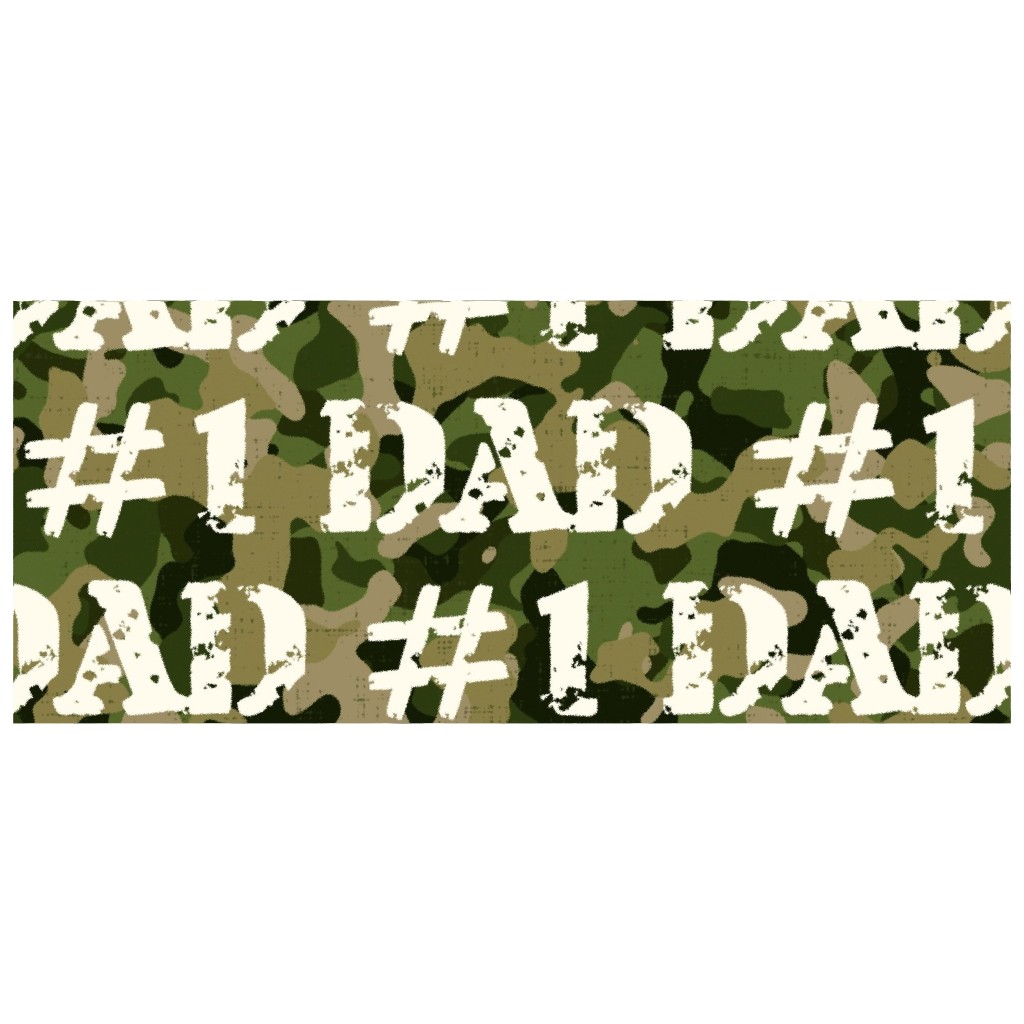 Number One Dad - Green Camo Travel Mug with Handle